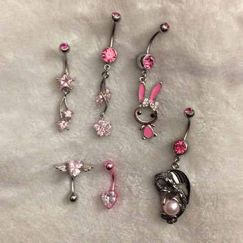 Nwt. Price Is For One. Bundle For Discount. Belly Jewelry Piercings, Aesthetic Piercing, Belly Ring Aesthetic, Pink Belly Button Piercing, Pink Piercings, Lip Piercing Jewelry Rings, Unique Piercings, Kawaii Belly Button Piercing, Pink Peircings