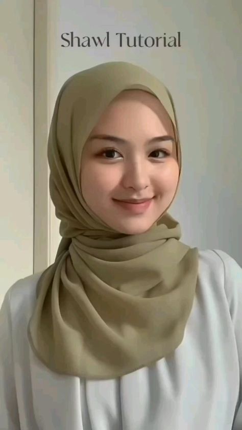 Style Hijab Simple, Baju Kahwin, Lukisan Comel, Simple Hijab Tutorial, Fesyen Islam, Tutorial Hijab Pashmina, Estilo Hijab, Stile Hijab, Mode Hijabi