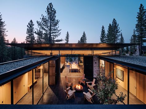 Faulkner Architects, Interesting Homes, Doors And Floors, New Architecture, Living In San Francisco, Sierra Nevada, Indoor Outdoor Living, Architectural Digest, Lake Tahoe