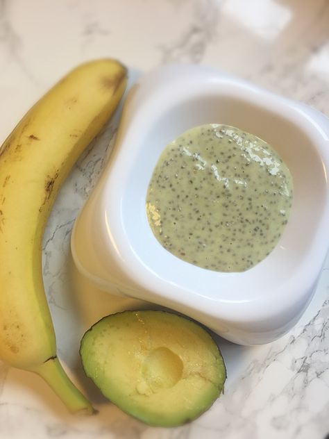 Avocado Banana Chia Pudding – Melissa Litchfield Pureed Food, Breakfast Pudding, Banana Chia Pudding, Avocado Banana, Chia Seed Pudding, Pureed Food Recipes, Led Weaning, Healthy Delicious, Chia Pudding