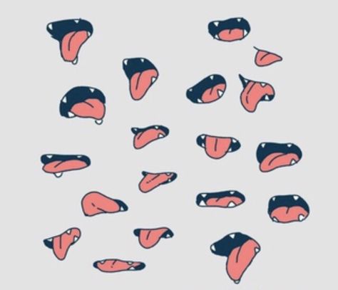 Mouth Shapes, Teeth Art, Drawing Face Expressions, Mouth Drawing, Manga Drawing Tutorials, Emoji Art, Creative Drawing Prompts, Easy Drawings Sketches, Chibi Drawings