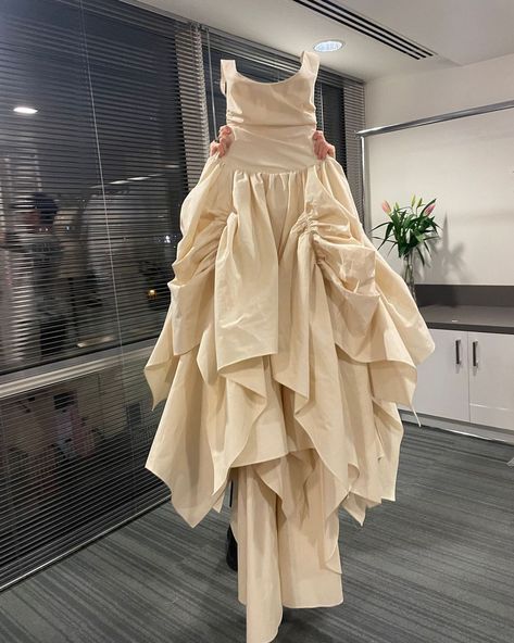 Holly dress 🤍 @hollyannladd . . . . . . . . . #wed #wedstudio #custom #weddingdress #bridalwear #bridaldress #custombridal | Instagram Fashion Design Portfolio, Dreamy Dress, Draped Dress, Fantasy Fashion, Urban Outfits, Fashion Sketches, Fancy Dresses, Bridal Wear, Wedding Outfit