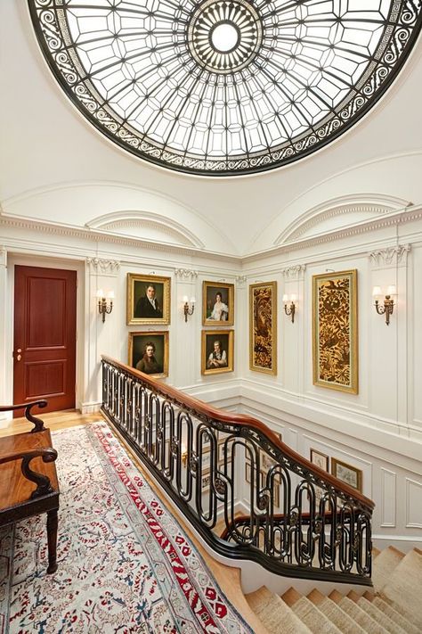 Gilded Age Manhattan Townhouse Restored to Its Former Glory — Francis York Gilded Age Homes, Gilded Age New York, Townhouse Designs Interior, New York Townhouse Interior, Townhouse New York, Manhattan Townhouse, Nyc House, New York Townhouse, Familiar Places