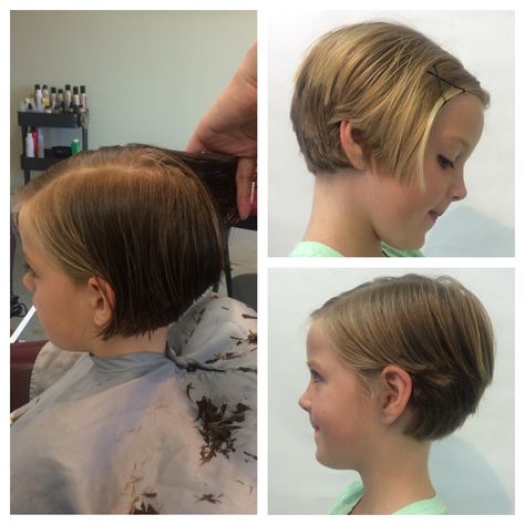 Child pixie hair cut girls pixie hairstyle cute short hair by Nicole Mesquit @mintsalonoc Girls Pixie Cut, Girls Pixie Haircut, Kids Short Haircuts, Haircut Girl, Kids Haircut, Short Hair For Kids, Kid Hair, Girls Short Haircuts, Kids Hair Cuts