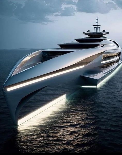 Yacht Concept, Luxury Yacht Interior, Big Yachts, Best Yachts, Concept Vehicles Sci Fi, Luxury Boats, Billionaire Luxury, House Boats, Image Moto