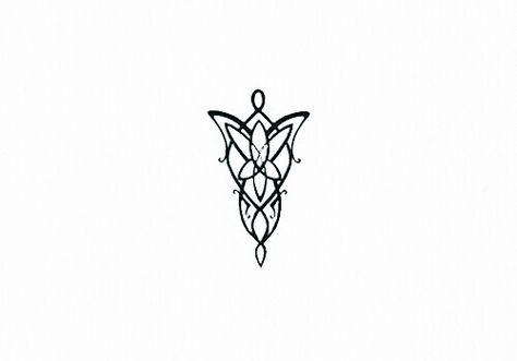 Evenstar - want as a tattoo Elf Tattoo, Tolkien Tattoo, Lotr Tattoo, Lord Of The Rings Tattoo, Mantra Tattoo, Necklace Tattoo, John Howe, Ring Finger Tattoos, Personalized Wedding Rings