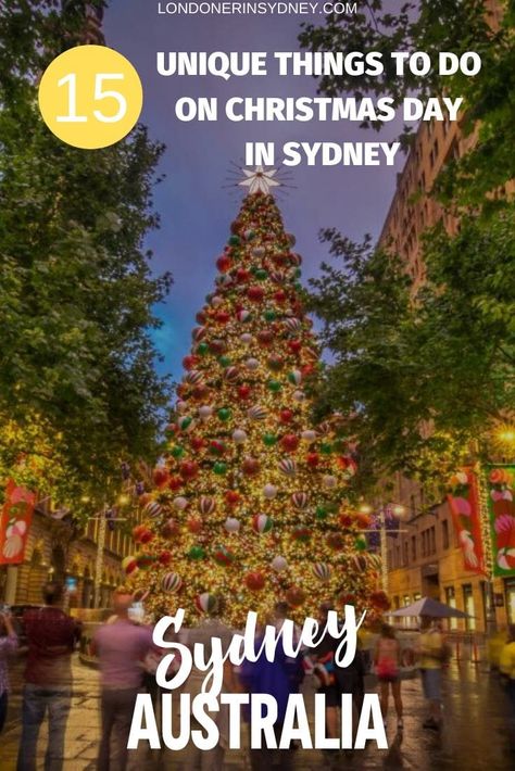 The best 15 things to do on Christmas Day in Sydney | Christmas in Sydney | Sydney Christmas | #australia #sydney #christmasinsydney Christmas In Sydney Australia, Christmas In Sydney, Sydney Christmas, Things To Do On Christmas, Sydney Aesthetic, Christmas Australia, Christmas Lifestyle, Things To Do In Sydney, Australia Christmas