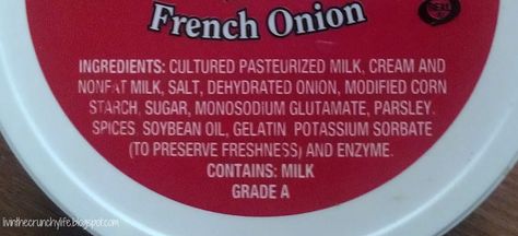 Heluva Good dip ingredients (Plus a recipe for a homemade version) Heluva Good Dip Recipe, Best Chip Dip, French Onion Dip Recipe, Crunchy Life, Homemade French Onion Dip, Chip Dip Recipes, Best Dip Recipes, French Onion Dip, Dehydrated Onions