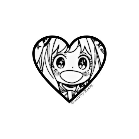 Anime Png Black And White, Anime Head Png Black, Card Png Dark Anime, Heart Anime Tattoo, Carrd Png Dark Anime, Anime Heart Eyes Tattoo, Anime Heart Eyes Aesthetic, Black Anime Heart Png, Heart Icon Black Background