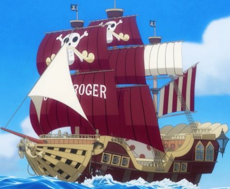 One Piece Boat Pirate Ships, Roger Pirates, Gol D Roger, Famous Pirates, Pirate Boats, Pirate Ships, One Piece World, Ghost Ship, One Piece Ship