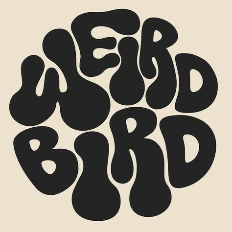 Trippy Logo, Groovy Logo, 70s Logo, Hippie Logo, Logo Rond, Weird Birds, Stussy Logo, Vintage Thrift Stores, Etsy Logo