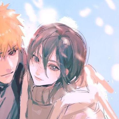 Bleach Matching Pfp, Bleach Matching, Bleach Ichigo And Rukia, Anime Matching Icons, Bleach Couples, Ichigo X Rukia, Bleach Drawing, Rukia Bleach, Ichigo Y Rukia