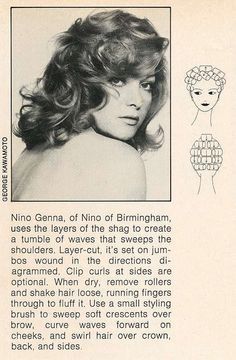 70s Hairdo, 1970's Hairstyles, 1970 Hairstyles, 1970's Hair, 70's Hair, 1970s Hair, Curl Styling, Roller Sets, Vintage Hairstyles Tutorial