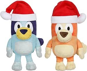 Bingo Christmas, Bluey And Bingo, Christmas Plush Toys, Moose Toys, Santa Hats, Cuddly Toy, Christmas Plush, Kid Toys, Doll Gift