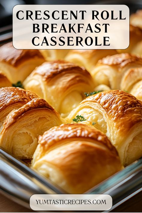 Start your morning right with this irresistible crescent roll breakfast casserole! Layered with fluffy eggs, savory sausage, gooey cheese, and buttery crescent rolls, it’s the perfect comfort food. Quick, simple, and ideal for busy mornings or weekend brunches. Check out the full recipe now!

#BreakfastCasserole #EasyBreakfastIdeas #CrescentRolls #ComfortFood #BrunchRecipes Stuffed Breakfast Rolls, Crescent Roll Egg Cups, Cressant Roll Breakfast Casserole, Crescent Roll Brunch Recipes, Crescent French Toast Casserole, Breakfast Recipe With Crescent Rolls, Breakfast Casserole With Croissant Rolls, Crescent Roll Egg Casserole, Breakfast Ideas Using Crescent Rolls