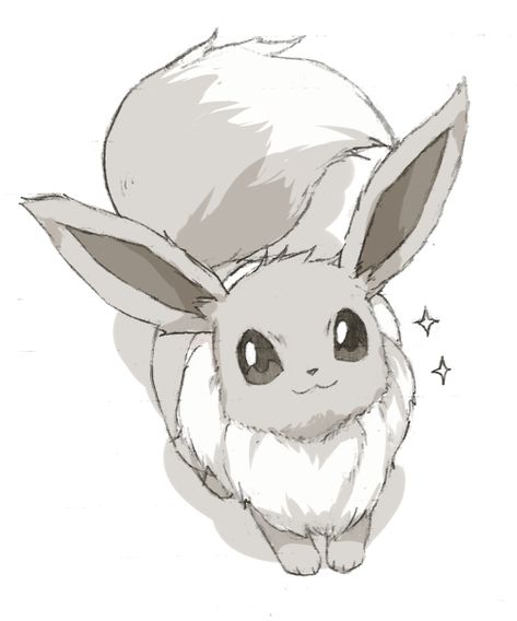 Pokémon X and Y Pokémon Red and Blue Pokémon Omega Ruby and Alpha Sapphire Pokémon Crystal Super Smash Bros. for Nintendo 3DS and Wii U rabbit mammal rabits and hares vertebrate line art hare head black and white domestic rabbit drawing tail Evoluzioni Eevee, Shiny Eevee, Eevee Cute, Sapphire Pokemon, Pokemon Sketch, Pokemon Blue, Pokemon Tattoo, Pokemon Eeveelutions, Pokemon Red