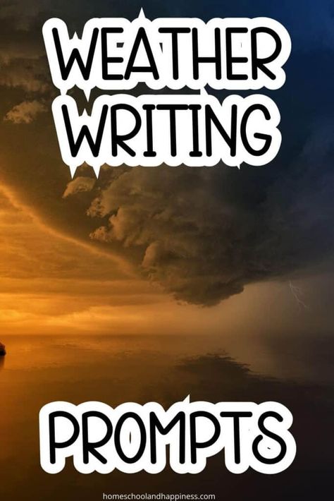 Weather Writing Prompts for Kids Weather Writing Prompts, Science Writing Prompts, Imaginative Writing, Elementary Writing Prompts, Science Writing, Third Grade Science, Writing Prompts For Kids, Authors Purpose, Spelling Activities