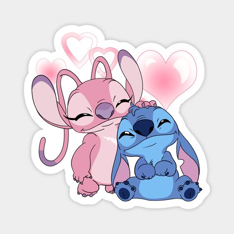 Angel Lilo And Stitch, ليلو وستيتش, Stitch Tattoo, Sticker Design Inspiration, Lilo And Stitch Drawings, Idee Cricut, Angel Drawing, Stitch Drawing, Stitch Cartoon