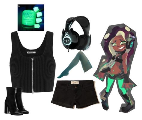 "Marina" by rowlet ❤ liked on Polyvore featuring T By Alexander Wang, Hollister Co., Hue, Edition and splatoon Splatoon Cosplay Diy, Marina Splatoon Cosplay, Splatoon Outfits Ideas, Splatoon Inspired Outfits, Splatoon Clothes Irl, Splatoon 3 Outfits, Splatoon Outfit Ideas, Splatoon Outfits, Splatoon Costume