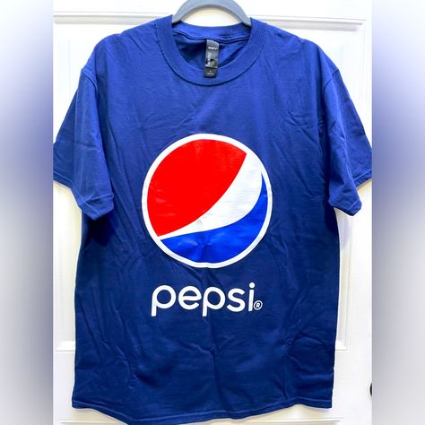 New Pepsi T-Shirt Sz L Unisex. Adult Fit Original From Pepsi #Pepsi T-Shirt Sz L Unisex New, #Pepsi Navy Blue T- Shirt, #New Original Pepsi T-Shirt Sz L Pepsi Shirt, Pepsi Blue, Pepsi Vintage, Pepsi Man, Basic Clothes, Usa Shorts, Spring T Shirts, Navy Blue T Shirt, Retro Streetwear