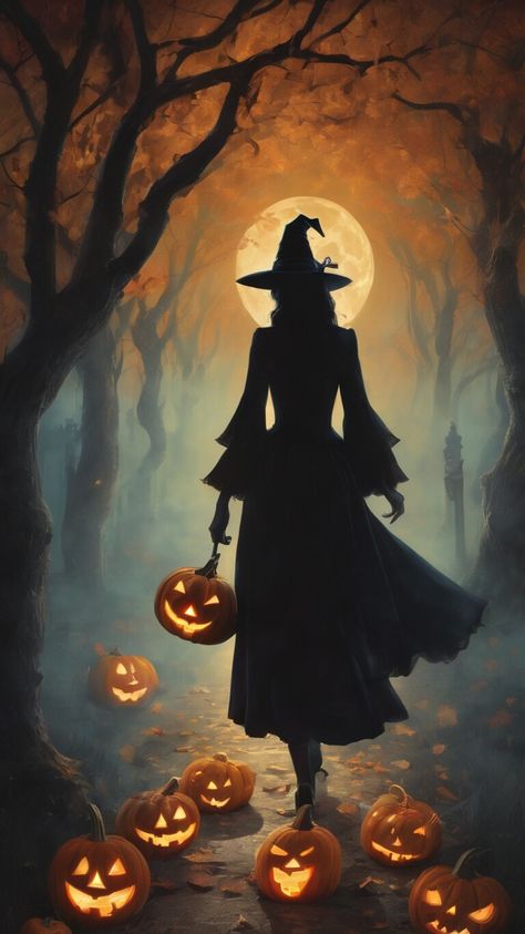 Wizard Pictures, List Of Halloween Costumes, Witches And Warlocks, Witch Painting, Witch Pictures, The Best Wallpapers, Art Deco Artwork, Homemade Halloween Decorations, Best Wallpapers