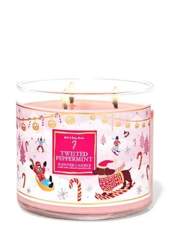 Bath & Body Works Holiday Candle Collection 2021 | POPSUGAR Home Balsam Candle, Peppermint Candles, Twisted Peppermint, Butterfly Candles, Candle Luminaries, Peppermint Scent, Bath Body Works Candles, Winter Scents, Holiday Candle