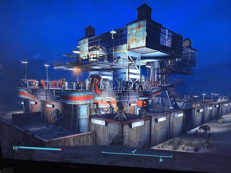 Fallout 4 Nuka World Red Rocket settlement Fallout 4 Red Rocket Settlement, Fallout 4 Nuka World, Minecraft Industrial, Cave Lighting, Fallout Settlement, Fallout 4 Settlement Ideas, Nuka World, Web Games, Man Cave Lighting