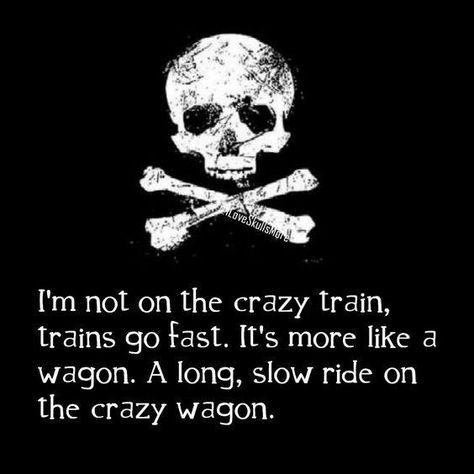 Train Quotes, Mentally Disturbed, Jeep Stickers, Graffiti Quotes, Training Quotes, Things That Go, Crazy Train, Jeep Lover, Best Friends Funny