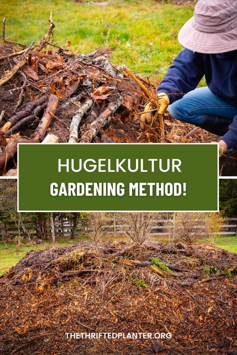 Hugelkultur involves building raised garden beds from decomposing wood debris and other compostable materials. Imagine mounds overflowing with leafy branches, logs, twigs, and even cardboard, slowly turning into rich, fertile soil over time. You then plant veggies, flowers, or whatever your heart desires on top of these mounds. Building Raised Beds, Building Raised Garden Beds, Gardening Techniques, Outdoor Garden Decor, Sustainable Garden, Soil Improvement, Garden Edging, Garden Structures, Garden Soil