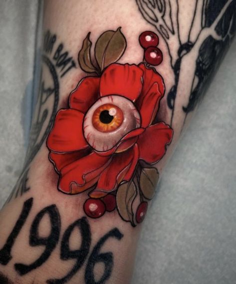 Eyeball Tattoo, Halloween Flash, Key Tattoos, Red Ink Tattoos, Tatuaje A Color, Tattoo Art Drawings, Halloween Tattoos, Dream Tattoos, Dope Tattoos