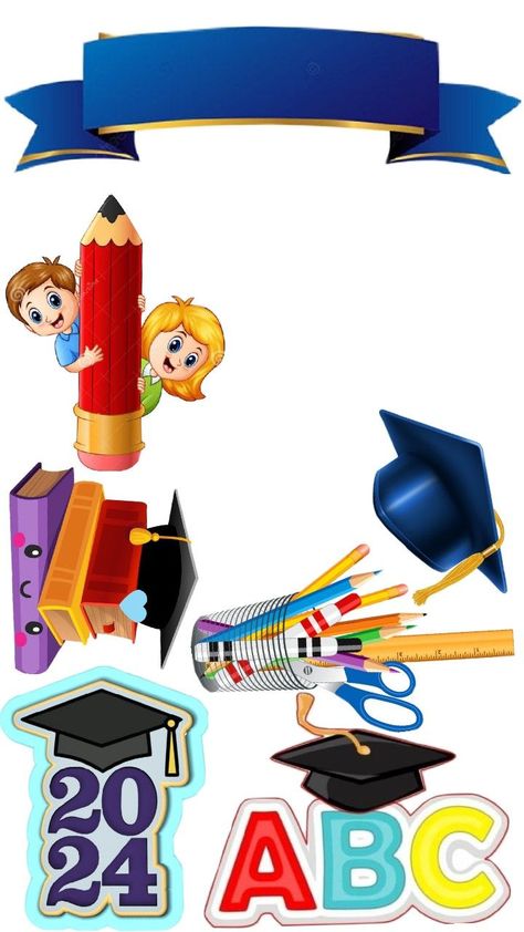 Graduation Cake Toppers Printable, Graduation Toppers Printable, Kinder Graduation Cake, Teacher Cake Topper Printable, Kindergarten Graduation Cake, Sofia The First Cartoon, Graduation Cake Designs, Birthday Wishes For Lover, Teacher Cakes