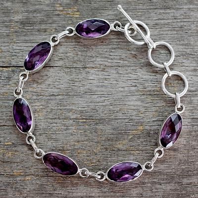 Elegant Silver Amethyst Jewelry, Fantasy Style Silver Amethyst Jewelry, Elegant Sterling Silver Amethyst Bracelet, Elegant Sterling Silver Amethyst Gemstone Bracelet, Silver Amethyst Bracelets Hallmarked, Initial Necklace Silver, Dolphin Jewelry, Gems Bracelet, White Gold Jewelry