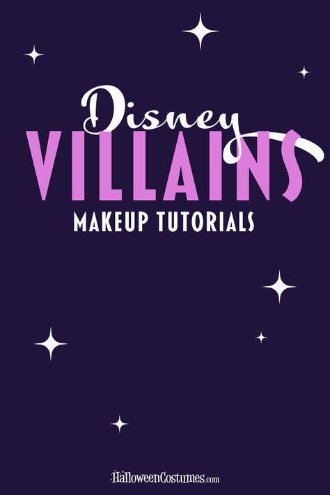 Loooking for the perfect touch to finish off you Disney villain costume? These Disney villain makeup tutorials have your back! Create look for characters like Ursula, the Evil Queen, Hades, and Maleficent. Disney Villian Quotes, Hades And Maleficent, Disney Villain Makeup, Maleficent Makeup Tutorial, Ursula Makeup Tutorial, Villain Makeup, Evil Queen Makeup, Disney Villains Makeup, Ursula Makeup