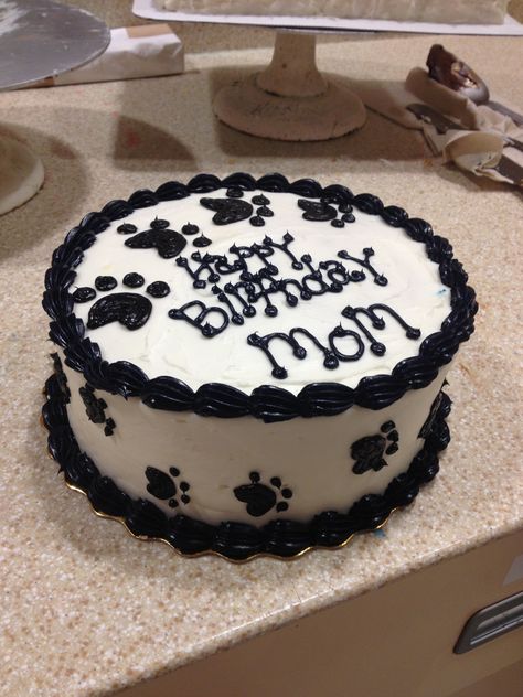 Paw print cake Paw Print Cake Ideas, Paw Print Birthday Cake, Cake With Paw Prints, Paw Print Cake, Paw Print Cakes, Sage Birthday, Hot Dog Party, Princess Birthday Cake, Special Cakes