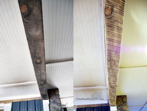 Painted Wood Ceiling, Stained Wood Beams, Stained Beam, Semi Transparent Stain, Restore Wood, Wooden Beams Ceiling, Sanding Wood, Stripping Paint, Load Bearing Wall