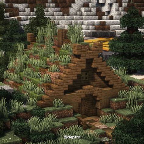 Smelting Area Minecraft, Minecraft Mountain Entrance, Minecraft Tunnel Entrance, Mineshaft Entrance Minecraft, Minecraft Outpost, Minecraft Staircase, Minecraft Castle Designs, Minecraft Houses Survival, Minecraft Forge