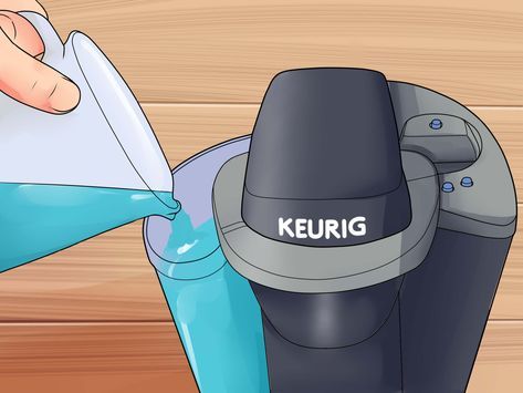 How+to+Descale+a+Keurig+--+via+wikiHow.com Descale Keurig, Keurig Cleaning, Keurig Coffee Maker, Cleaning Painted Walls, Keurig Coffee, Glass Cooktop, Deep Cleaning Tips, Household Cleaning Tips, Cleaning Recipes