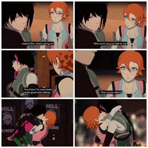 #Renora all the way. Summing up my own relationship perfectly Ren And Nora Rwby, Rwby Nora X Ren, Nora X Ren, Renora Rwby, Lie Ren Rwby, Ren X Nora, Rwby Renora, Rwby Ren, Rwby Screenshots