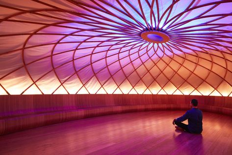 Inside Inscape, Manhattan’s new luxury meditation studio - Curbed Mindfulness Retreat, Meditation Studio, Meditation Center, Meditation Space, Meditation Room, Svg For Cricut, Yoga Studio, Sacred Space, Beautiful Space