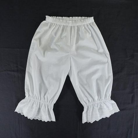 Your Online Handicraft School Victorian Bloomers Pattern, Victorian Bloomers, Bloomers Pattern, Lace Bloomers, Beach White Dress, Girls Dancewear, Pajama Pattern, Peter Pan Collar Blouse, Seam Allowance