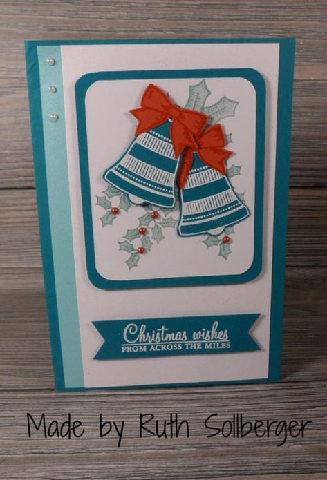 Seasonal Bells and Holly Berry Happiness | Paper Pumpkin Stampin Up, Light Post, Me U, Christmas Card Inspiration, Beautiful Christmas Cards, Homemade Christmas Cards, Stampin Up Christmas Cards, Holly Berry, Stampin Up Christmas