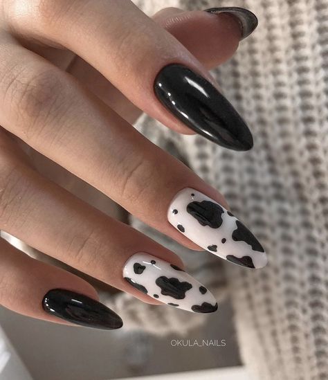 stylish nails Acrylic Nails Coffin Short Almond Acrylic Nails Best Acrylic Nails Simple Acrylic N Cow Nails, Manikur Kuku, Edgy Nails, Grunge Nails, Vibrant Nails, Simple Acrylic Nails, Her Nails, Acrylic Nails Coffin Short, Nagel Inspo