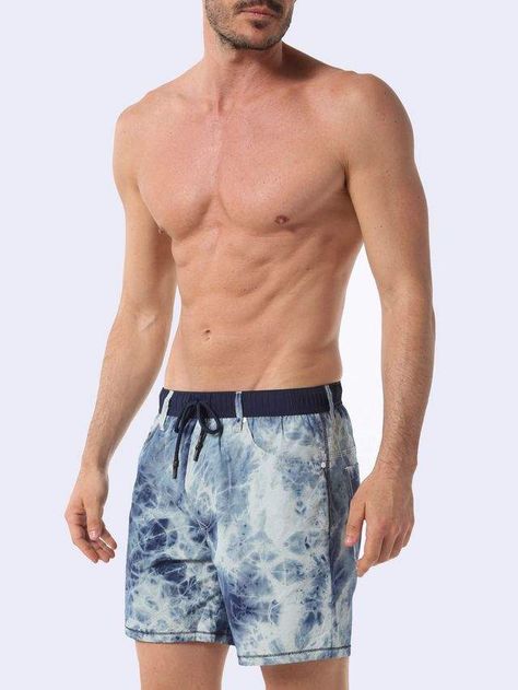 Diesel DieselTM Boxers 0WARA - Blue - L Diesel Store, Men's Swimwear, Leather Outerwear, Beach Wear Men, Swim Brief, Mens Swimwear, Exclusive Collection, Swim Shorts, Mens Shorts