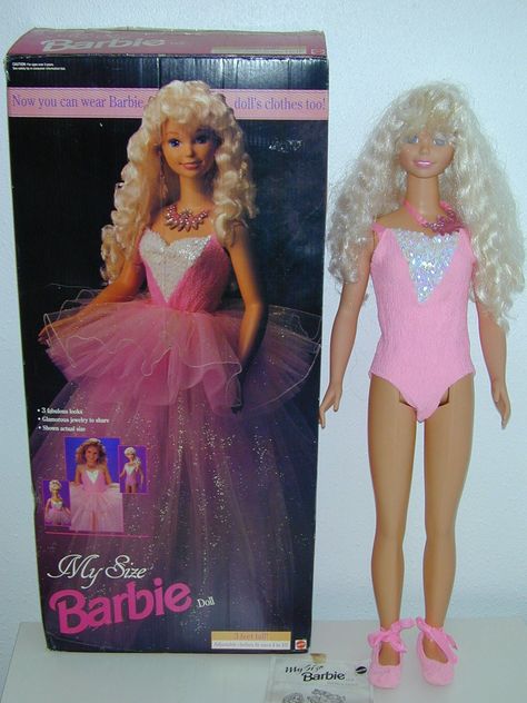 90s Toys For Girls, My Size Barbie, Childhood Dreams, 90s Girl, Historical Women, 90s Toys, Ballerina Slippers, Dolls For Sale, Barbie I