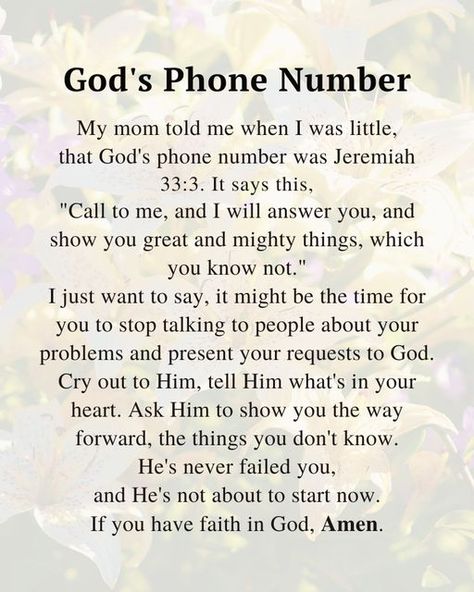 Bible verses Mother Bible Verse, Jeremiah 33:3, Gods Plan Quotes, Cry Out, Gods Plan, Scripture Quotes Bible, Stop Talking, Scripture Quotes, Bible Quotes