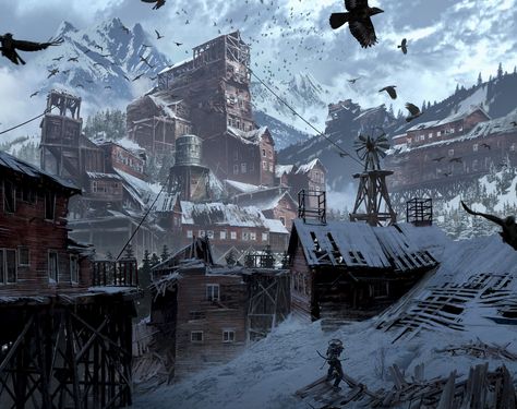 Tomb Raider Concept Art, Tomb Raider Artwork, Tomb Raider Wallpaper, Tomb Raider Art, Rise Of The Tomb Raider, Environment Painting, Rise Of The Tomb, Lara Croft Tomb Raider, Dnd Inspiration