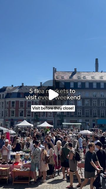 My Vintage Guide on Instagram: "5 flea markets to visit every weekend - watch the reel for their closing dates and make sure to visit before they close! 🇩🇰♻️  #fleamarket #loppemarked #copenhagen #denmark" Vintage Guide, Flea Markets, Copenhagen Denmark, Flea Market, Make Sure, Copenhagen, Denmark, Dates, Marketing