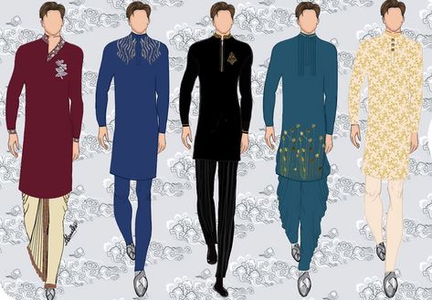 Digital illustration ~ Beyond mere clothing, mens ethnic wear is a reflection of identity, history, and belonging. Delve into the sartorial elegance of traditional attire, where every garment is a manifestation of cultural pride, meticulously curated to honor the legacy of the past while embracing the spirit of the present. App used @procreate • • • #digitalillustration #procreateart #desifashion #illustrator #mensfashion #fashiondesigner #fashionillustration #fashionary #fashionarytools