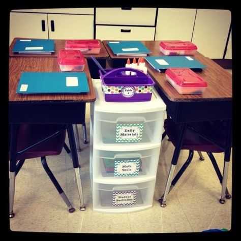 Student Storage Rolling Cart1 Desk Arrangement, Classroom Arrangement, Aa School, Classroom Desk, Teaching Organization, Classroom Seating, Classroom Tour, Classroom Layout, 5th Grade Classroom