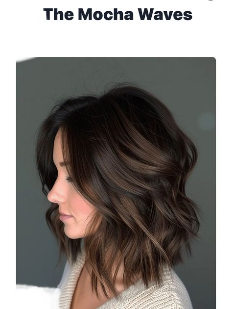 Short Espresso Brown Hair, Short Brown Hair Side Part, Dark Brunette Bob, Fall Haircolor, Shattered Bob, Brown Bob Hair, Hair Doos, Cosmo Girl, Best Hair Dye